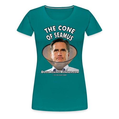 coneshirts300dpiwhite text - Women's Premium T-Shirt