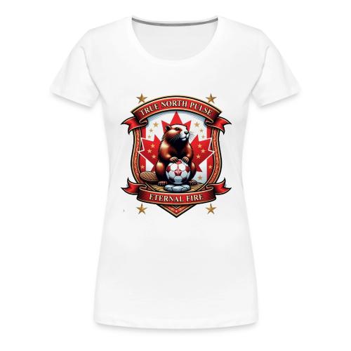 Canada Beaver Crest T-Shirt, Pride Badge Gift - Women's Premium T-Shirt