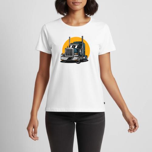 Tractor Trailer - Women's Premium T-Shirt