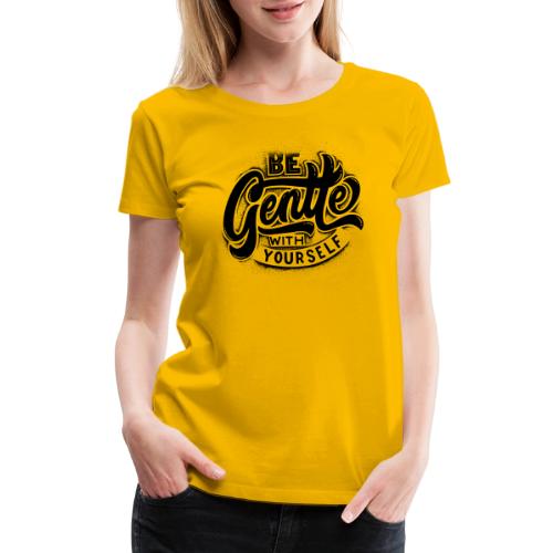 Black Typographic design - Women's Premium T-Shirt