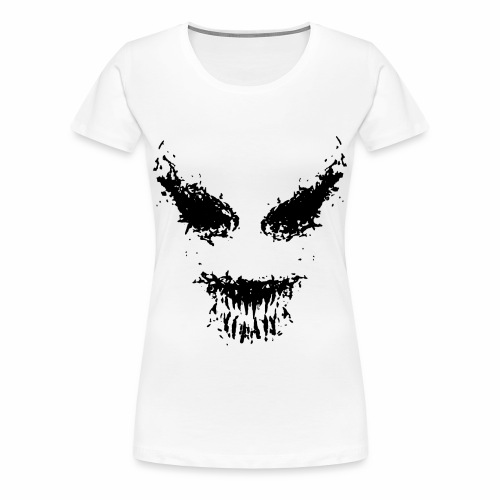 Creepy Monster Nightmare Halloween Face - Women's Premium T-Shirt