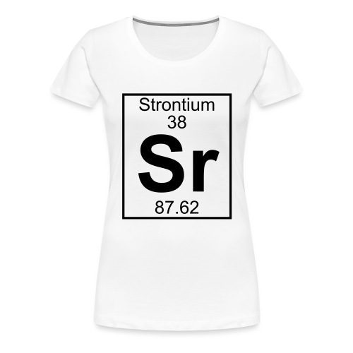 Element 38 - Sr (strontium) - Full - Women's Premium T-Shirt
