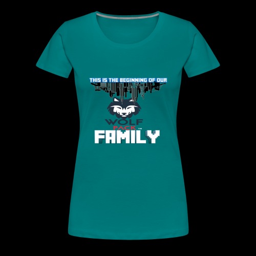 We Are Linked As One Big WolfPack Family - Women's Premium T-Shirt