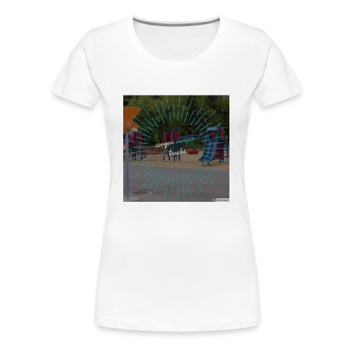 t-shirt cougar canyon tracks - Women's Premium T-Shirt