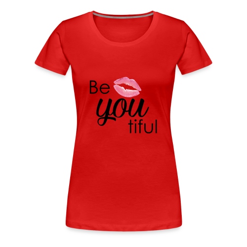 Be-You-Tiful Lip Logo - Women's Premium T-Shirt