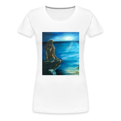 Mermaid over looking the sea - Women's Premium T-Shirt
