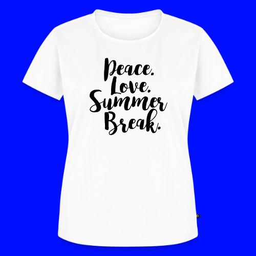 Peace Love Summer Break Teacher T-Shirt - Women's Premium T-Shirt