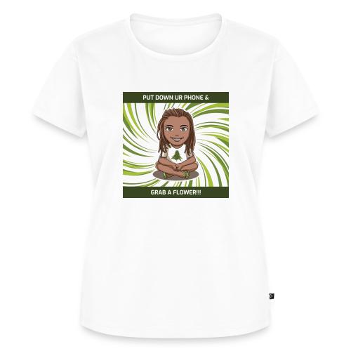 Put down ur Phone Grab a Flower 4 - Women's Premium T-Shirt