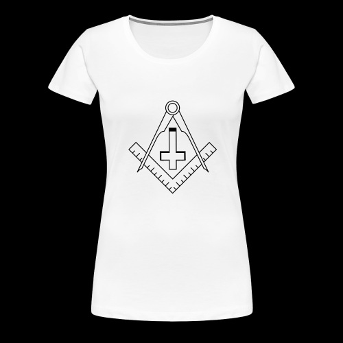 FreemasonCrossBlack - Women's Premium T-Shirt