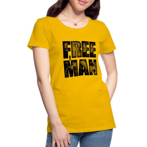 FREE MAN - Black Graphic - Women's Premium T-Shirt