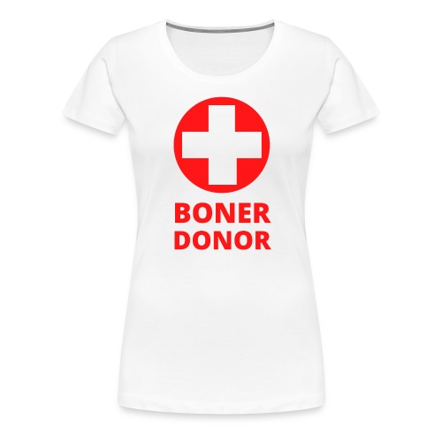 BONER DONER - Red Cross - Women's Premium T-Shirt
