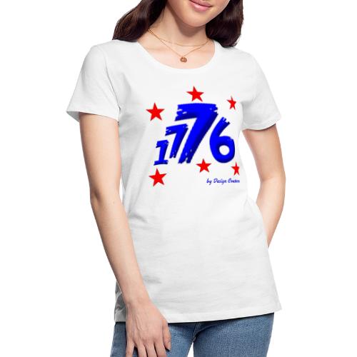 4TH OF JULY 1776 BLUE - Women's Premium T-Shirt