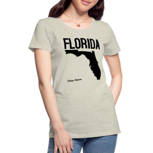 FLORIDA REGION MAP BLACK - Women's Premium T-Shirt