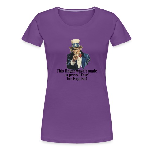 Uncle Sam - Finger - Women's Premium T-Shirt