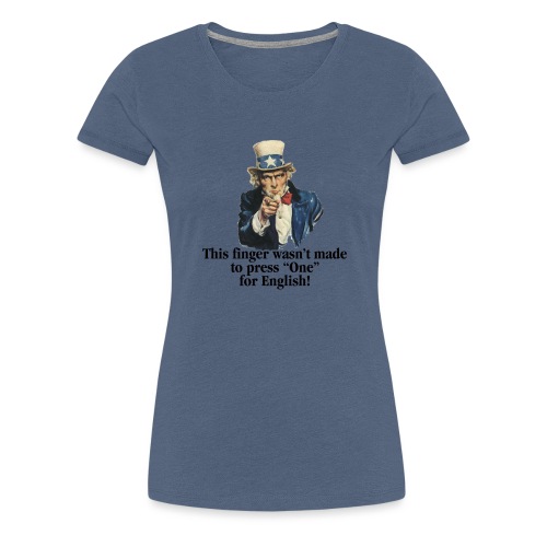 Uncle Sam - Finger - Women's Premium T-Shirt