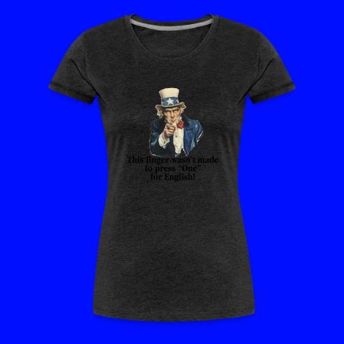 Uncle Sam - Finger - Women's Premium T-Shirt