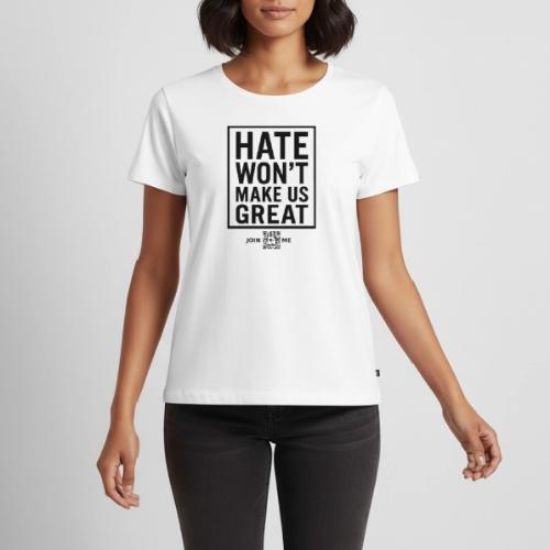Hate (black, front-facing) - Women's Premium T-Shirt