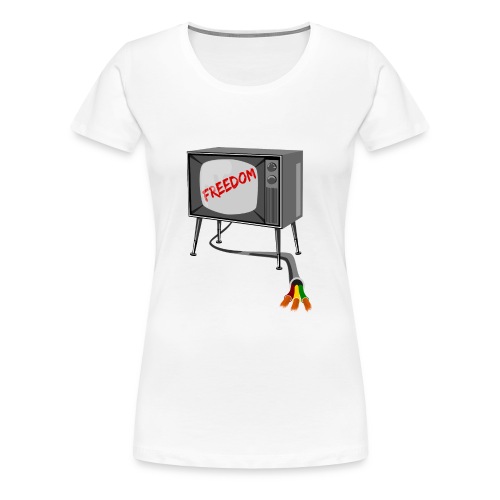 Television Freedom - Women's Premium T-Shirt