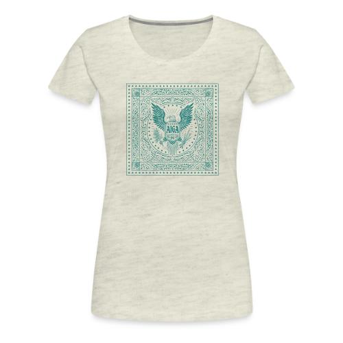 AIGA DC Stamp of Approval (teal) - Women's Premium T-Shirt