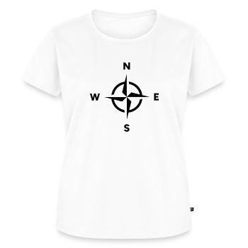 Compass navigation orientation cardinal direction - Women's Premium T-Shirt - white - Front - AI Model Female 180 light (180cm)