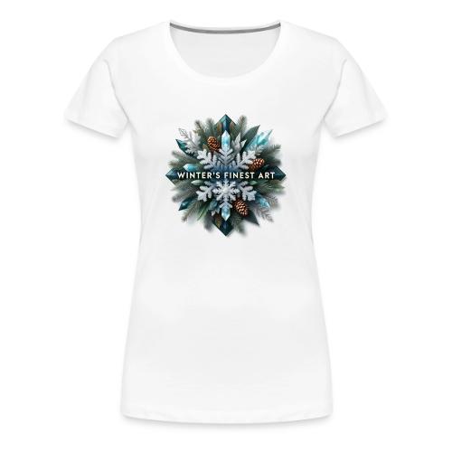 Intricate Frozen Evergreen T-Shirt - Women's Premium T-Shirt