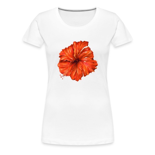 Orange flower - Women's Premium T-Shirt