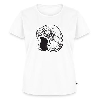 Retro Helmet - Women's Premium T-Shirt - white - Front - AI Model Female 180 light (180cm)