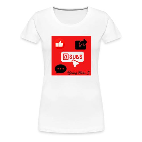 Like Share Subscribe Comment - Women's Premium T-Shirt