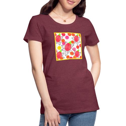 Floral Elegance Symphony Pattern - Women's Premium T-Shirt