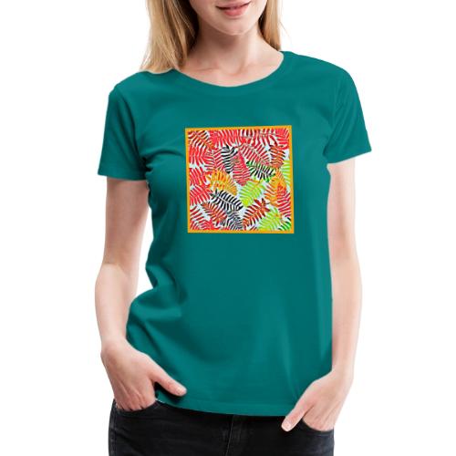 Chic Leaves Artistic Spectrum - Women's Premium T-Shirt