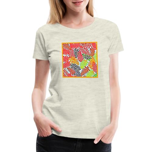 Chic Leaves Artistic Spectrum - Women's Premium T-Shirt