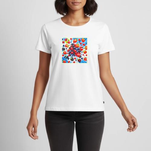 Colorful Berry Fiesta Design - Women's Premium T-Shirt
