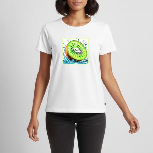 Kiwi Splash of Freshness - Women's Premium T-Shirt