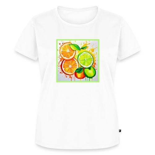 Neon Chaos Liquid Color Explosion - Women's Premium T-Shirt