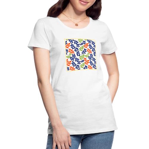 Chromatic Leaf Repeat - Women's Premium T-Shirt