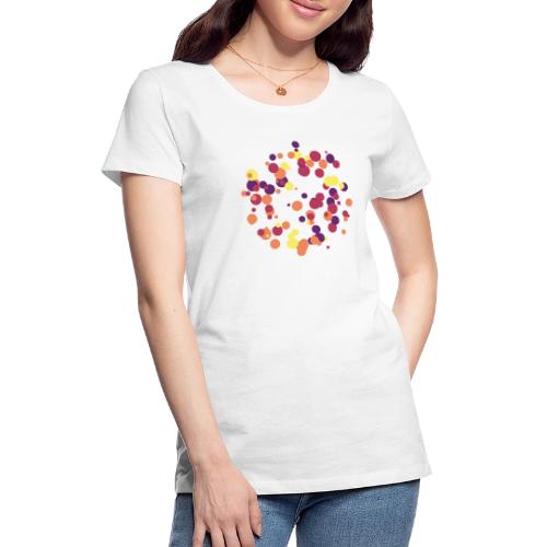 patrón de círculos abstractos - Women's Premium T-Shirt