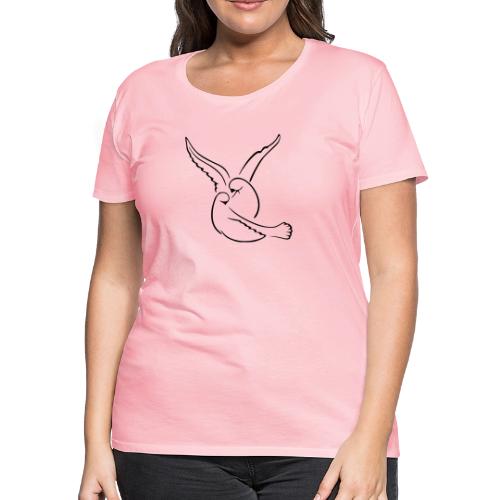 EMBRACED_TURTLEDOVES - Women's Premium T-Shirt