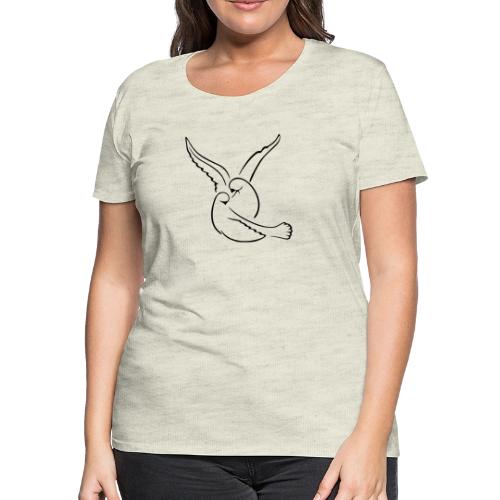 EMBRACED_TURTLEDOVES - Women's Premium T-Shirt