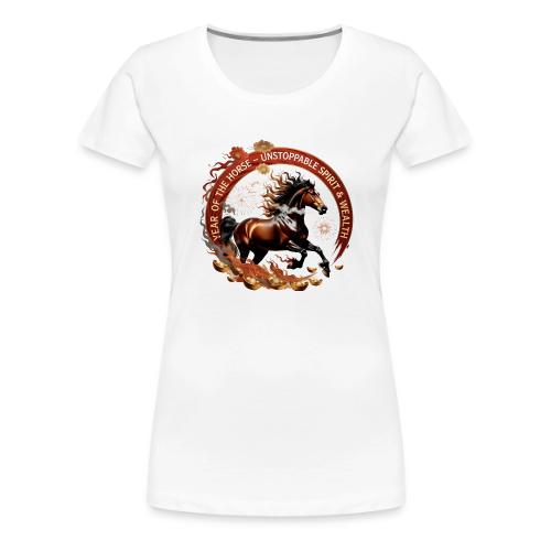 Year of the Horse Fiery Spirit T Shirt, Lunar New - Women's Premium T-Shirt