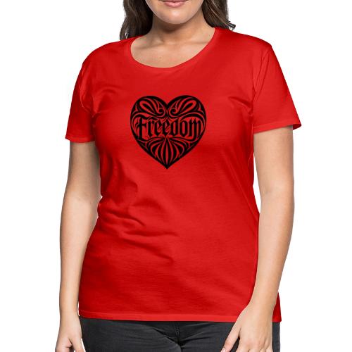 FREEDOM in Heart - Women's Premium T-Shirt