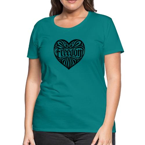 FREEDOM in Heart - Women's Premium T-Shirt