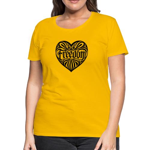 FREEDOM in Heart - Women's Premium T-Shirt
