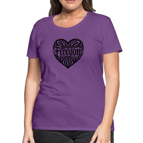 FREEDOM in Heart - Women's Premium T-Shirt