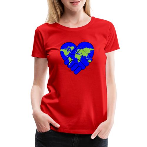 World United in Love - Women's Premium T-Shirt