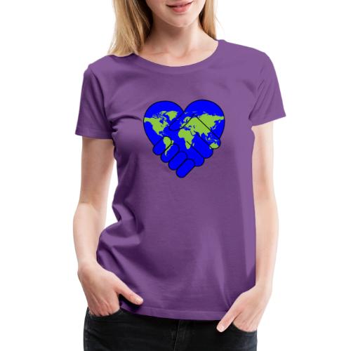 World United in Love - Women's Premium T-Shirt