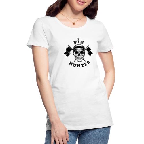 PIN HUNTER - Pro Golf Gift Tee - Skull & Flag - Women's Premium T-Shirt