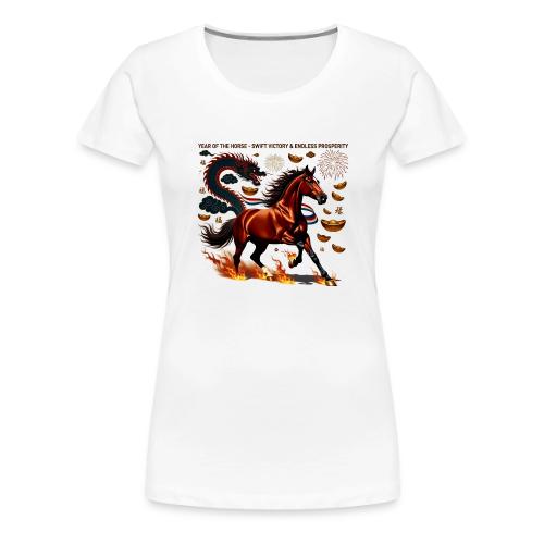 Year of the Horse Victory T Shirt, Lunar New Year - Women's Premium T-Shirt