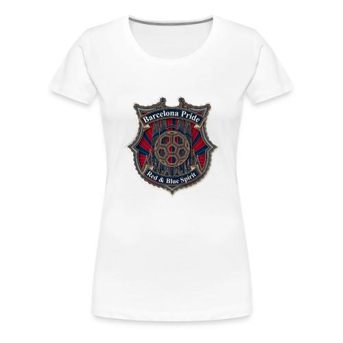 Barcelona Scarlet Pride T Shirt, Soccer City Gift - Women's Premium T-Shirt