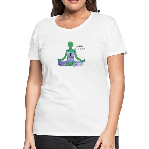 Meditate Communicate, Twisted Alien - Women's Premium T-Shirt