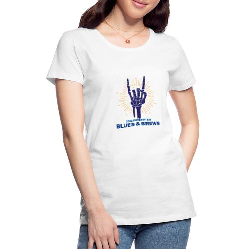 2022 Skeleton Hand FRONT POCKET AREA - Women's Premium T-Shirt